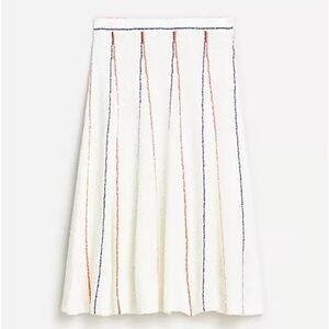 Flared sweater-skirt in stripe